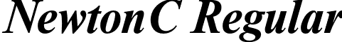 NewtonC Regular font - NewtonC-BoldItalic.otf