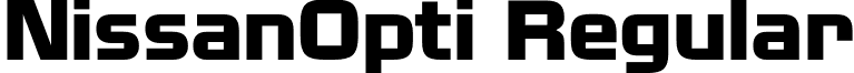 NissanOpti Regular font - NissanOpti.otf