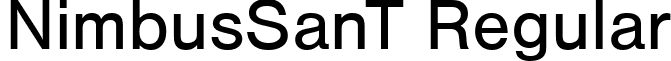 NimbusSanT Regular font - NimbusSanT(1).ttf