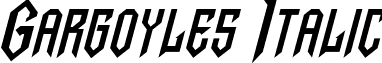 Gargoyles Italic font - Gargoyles_Italic.ttf