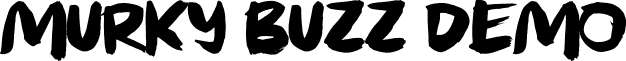 Murky Buzz DEMO font - murkybuzzDEMO.otf