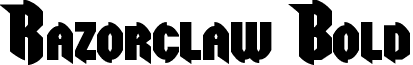 Razorclaw Bold font - Razorclaw_Bold.otf