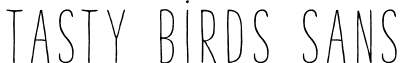 Tasty Birds Sans font - Tasty_Birds_Sans.otf