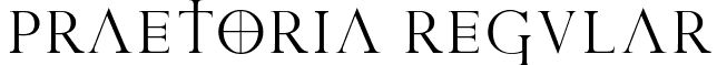 Praetoria Regular font - Praetoria D.otf