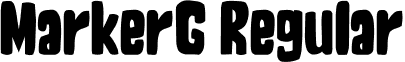 MarkerG Regular font - gomarice_marker.ttf