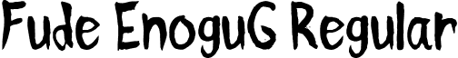 Fude EnoguG Regular font - gomarice_fude_enogu.ttf