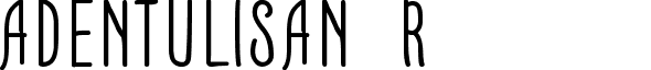 ADENTULISAN Regular font - kebun Jeruk.otf