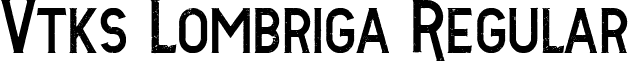 Vtks Lombriga Regular font - Vtks_Lombriga.ttf