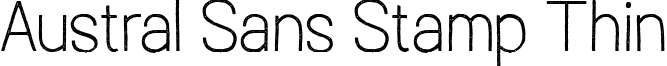 Austral Sans Stamp Thin font - Austral-Sans_Stamp-Thin.ttf