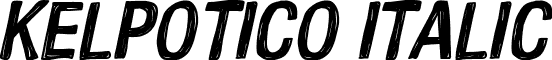 Kelpotico Italic font - Kelpotico_Italic.ttf