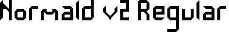 Normald v2 Regular font - Normald v2.ttf