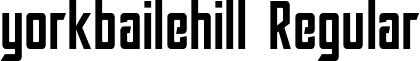 yorkbailehill Regular font - yorkbailehill.ttf