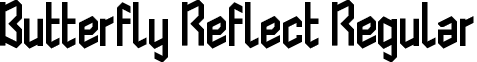 Butterfly Reflect Regular font - Butterfly Reflect.ttf