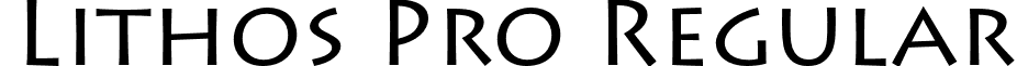 Lithos Pro Regular font - LithosPro-Regular.otf