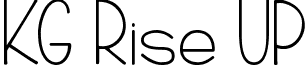 KG Rise UP font - KGRiseUP.ttf