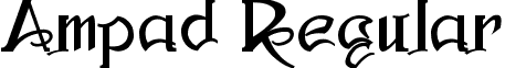 Ampad Regular font - Ampad_Regular.ttf