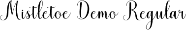 Mistletoe Demo Regular font - Mistletoe_Script_Demo.otf