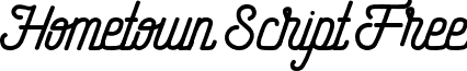 Hometown Script Free font - Hometown Free Script.otf