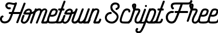 Hometown Script Free font - Hometown_Free_Script.ttf