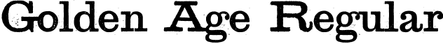 Golden Age Regular font - Golden_Age_Regular.ttf