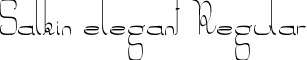 Salkin elegant Regular font - Salkin_elegant.otf