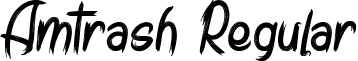 Amtrash Regular font - Amtrash.ttf