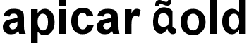 apicar Bold font - apicar.ttf