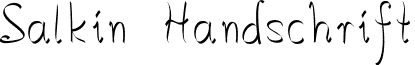 Salkin Handschrift font - Salkin_Handschrift.otf