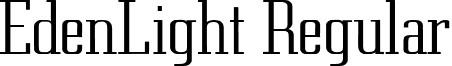 EdenLight Regular font - edenlight-regular.ttf