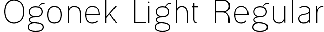 Ogonek Light Regular font - Ogonek Light.ttf