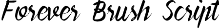 Forever Brush Script font - Forever Brush Script Demo.otf