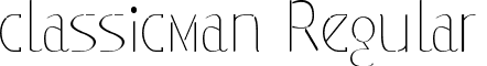 classicman Regular font - classicman.otf