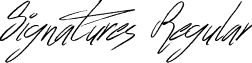 Signatures Regular font - Signatures.otf