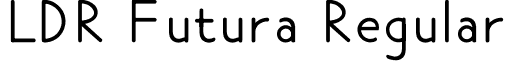 LDR Futura Regular font - Futura_LDR.ttf