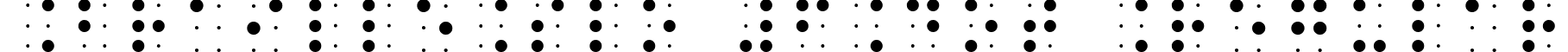 BrailleSlo 6Dot Regular font - BrailleSlo 6dot.ttf