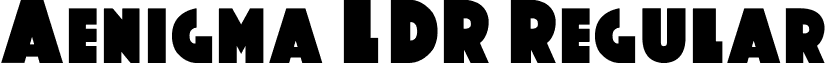 Aenigma LDR Regular font - Aenigma_LDR.ttf