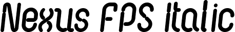 Nexus FPS Italic font - Nexus FPS Italic.otf