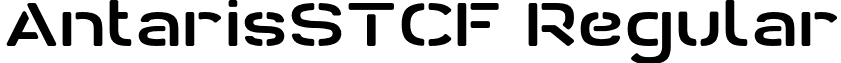 AntarisSTCF Regular font - Antaris_ST_CF.otf