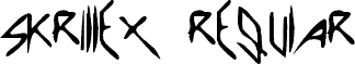 skrillex Regular font - skrillex.ttf