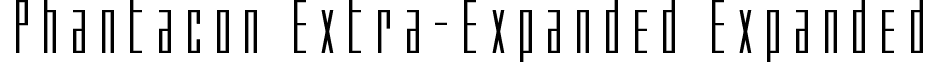 Phantacon Extra-Expanded Expanded font - phantaconxtraexpand.ttf