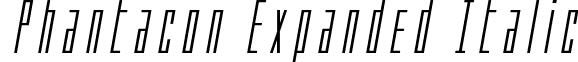 Phantacon Expanded Italic font - phantaconexpandital.ttf