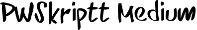PWSkriptt Medium font - PWSkriptt.ttf