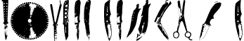 Knives Regular font - Knives.ttf