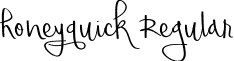 honeyquick Regular font - honeyquick.ttf