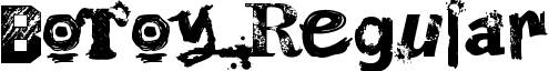 BoToy Regular font - Bo_Toy.otf