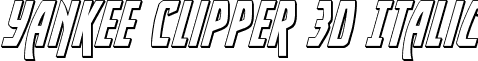 Yankee Clipper 3D Italic font - yankeeclipper3dital.ttf