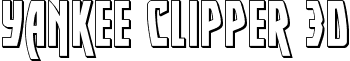 Yankee Clipper 3D font - yankeeclipper3d.ttf