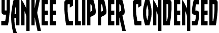 Yankee Clipper Condensed font - yankeeclippercond.ttf