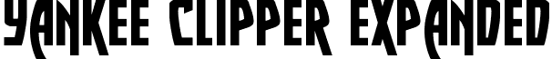 Yankee Clipper Expanded font - yankeeclipperexpand.ttf