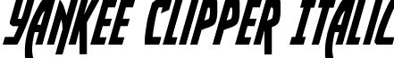 Yankee Clipper Italic font - yankeeclipperital.ttf